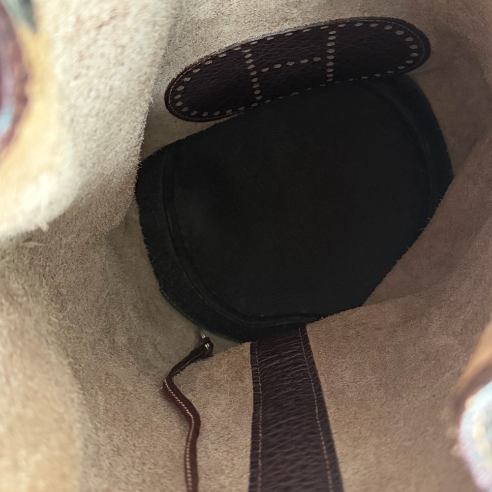 Hermès Perforated H Matelo Slingbag Backpack in Brown Leather - Picture 10 of 16